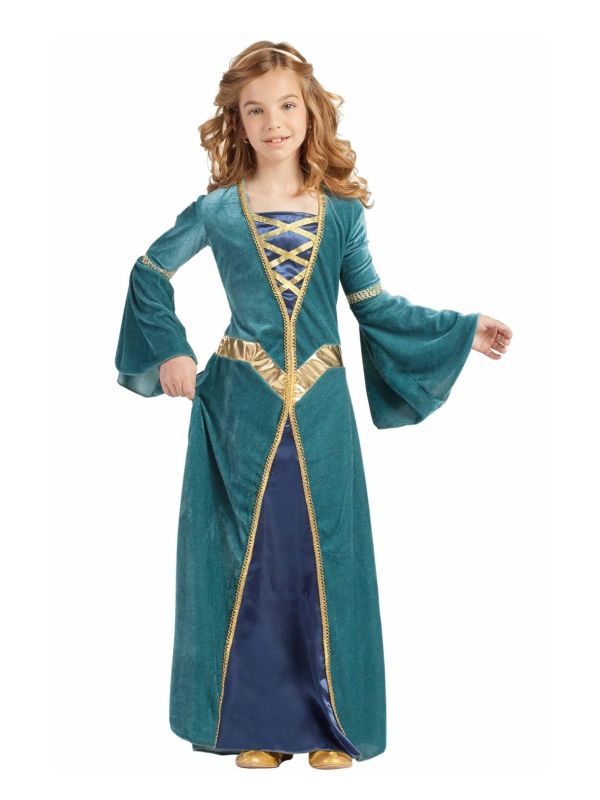 Disfraz de Princesa medieval verde