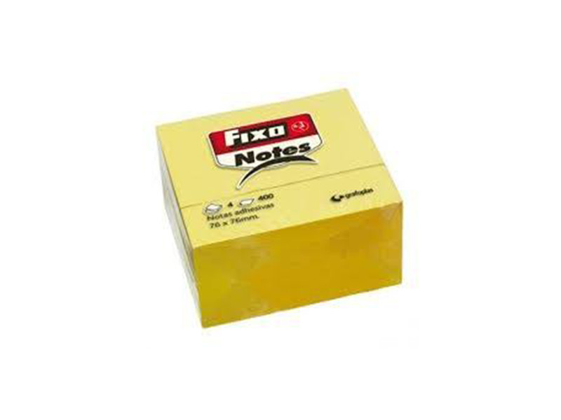 Notas adhesivas 76x76mm 400 Fixo Notes 