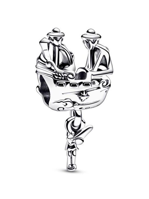 Charm Pandora Campanilla & Barco Pirata Capitán Garfio Disney 