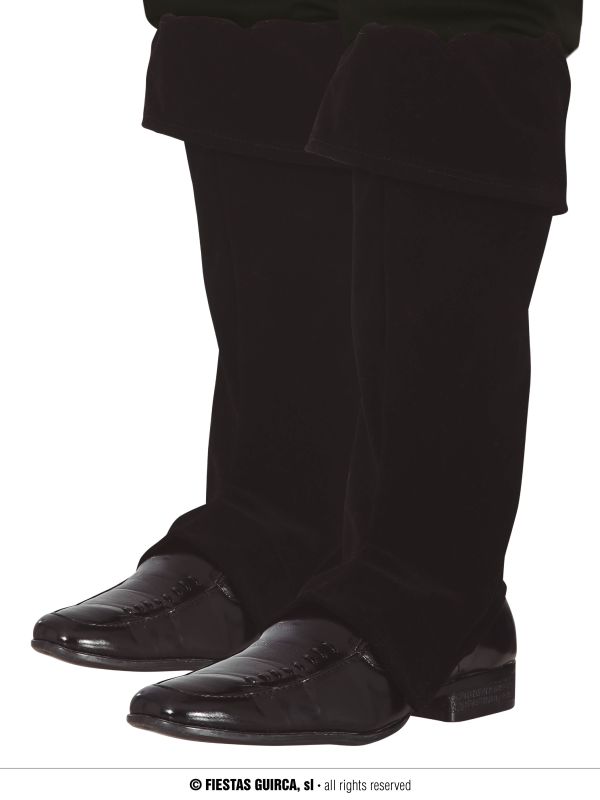 Cubrebotas negro infantil