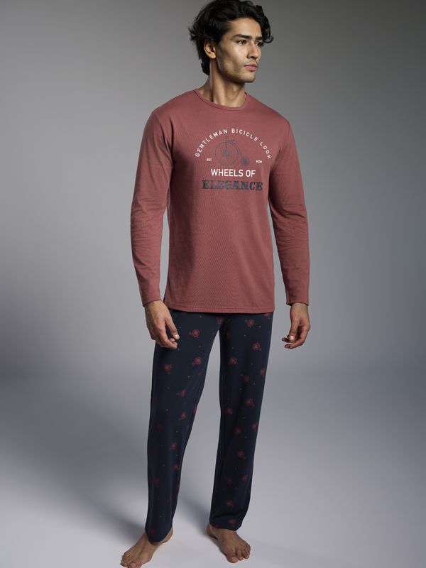 Pijama hombre algodón estampado Gentleman Bicicle Look