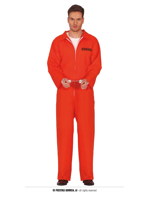 Disfraz de convicto naranja