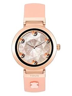 Smartwatch TOUS con correa nude y motivos de acero rosado S-CONNECT CHARMS