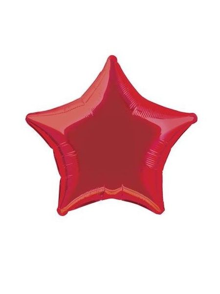 Globo Estrella Rojo Foil