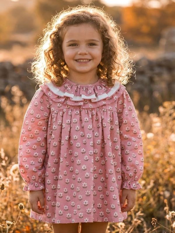 Vestido niña brotes