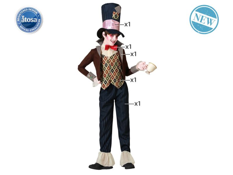 Disfraz de Sombrerero Loco Infantil