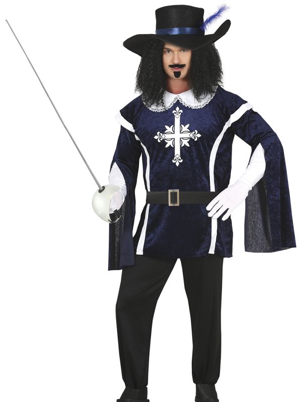 Disfraz de Mosquetero Azul 
