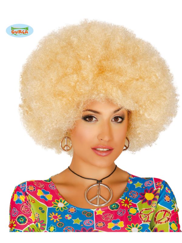 Peluca Afro Rubia