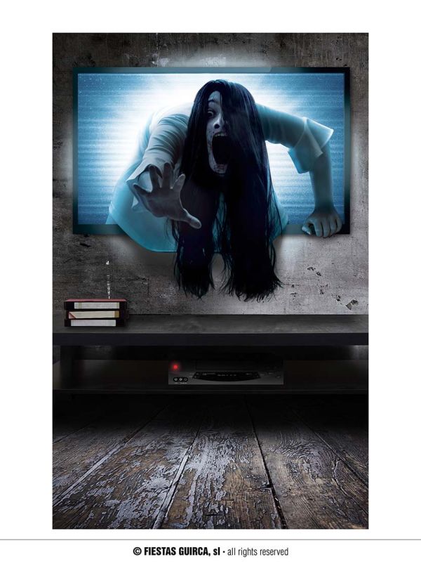 Decoración adhesiva  niña poseida