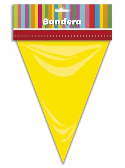 Bolsa Bandera Triangular Amarilla 25 metros