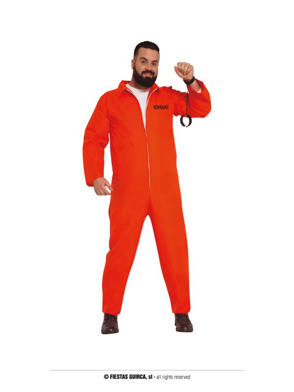 Disfraz de convicto naranja