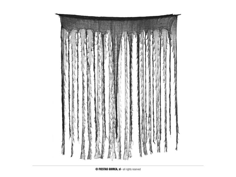 Cortina negra y gris