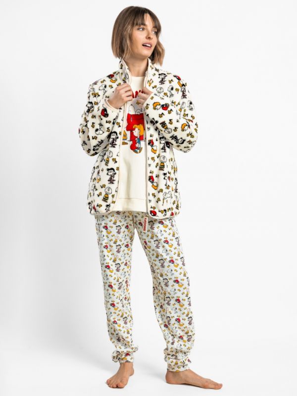 Bata mujer meet up crudo snoopy