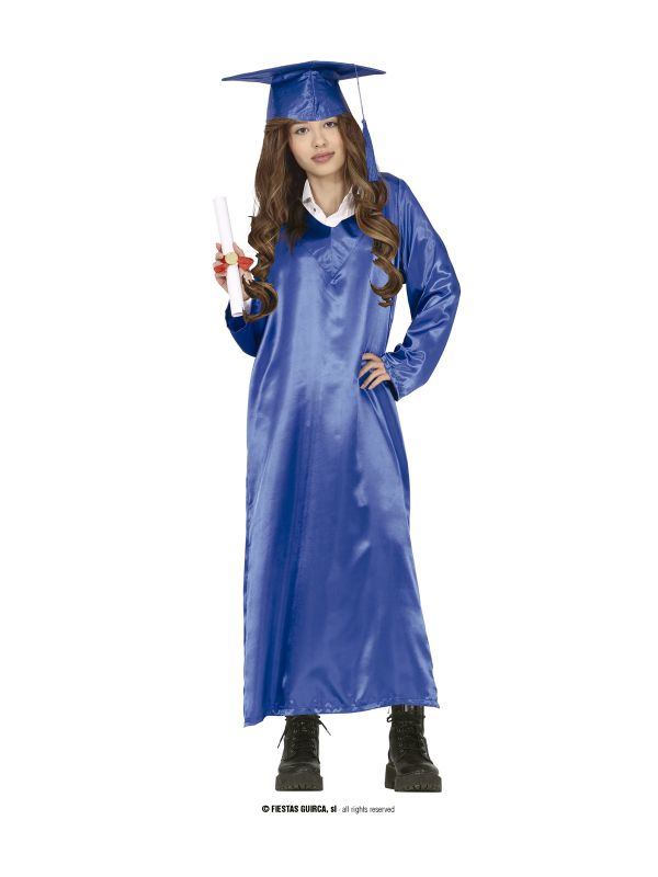 Disfraz de Graduado azul adolescente