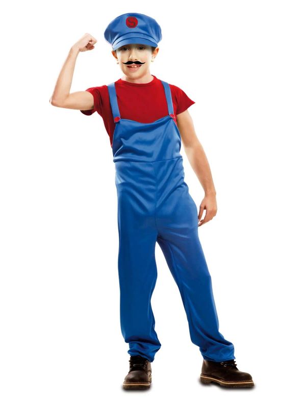 Disfraz de Fontanero rojo Infantil