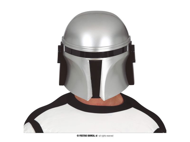 Casco Plateado Soldado Espacial