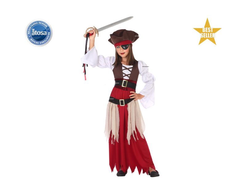 Disfraz de Pirata Niña