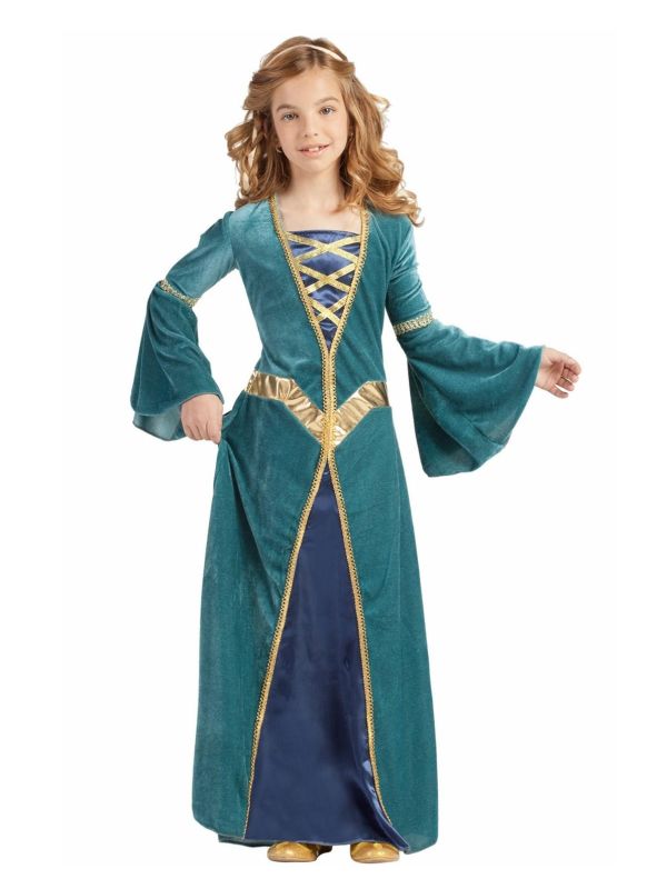 Disfraz de Princesa medieval verde