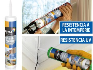 Masilla Acrílica Pintable Blanca