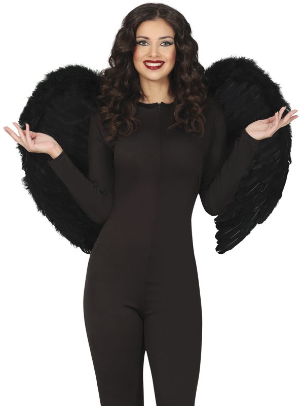 Alas de Plumas Grandes Negras