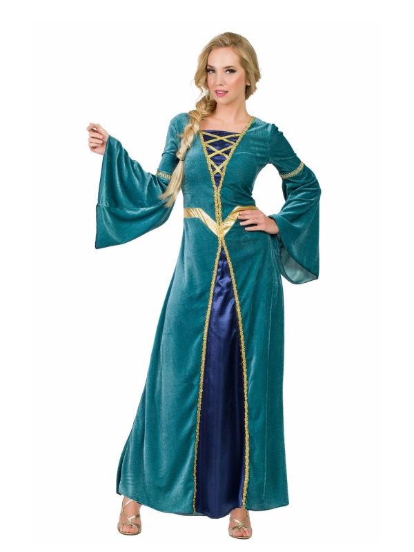 Disfraz de princesa Medieval Verde