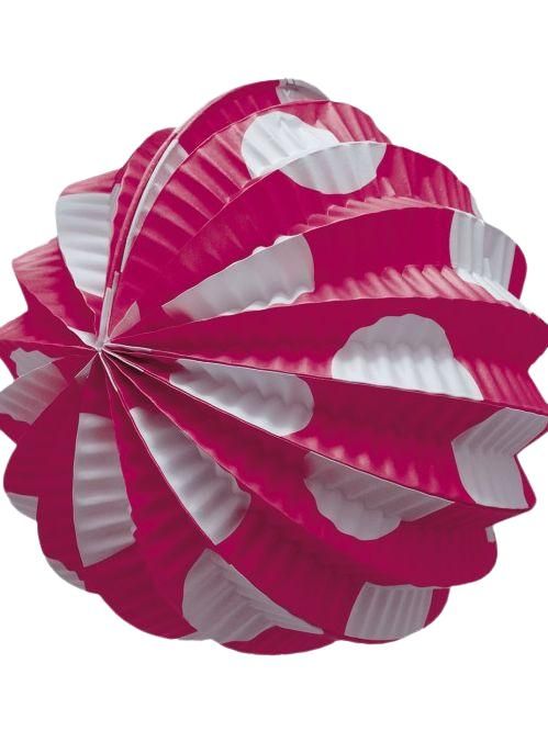 Farol fucsia con luna blanco grande