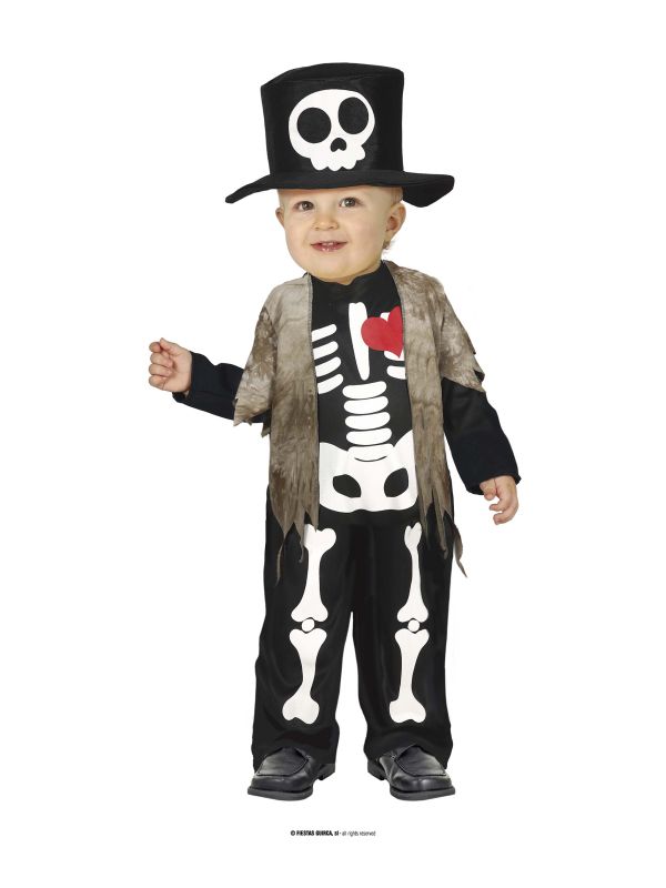 Disfraz de esqueleto bebe