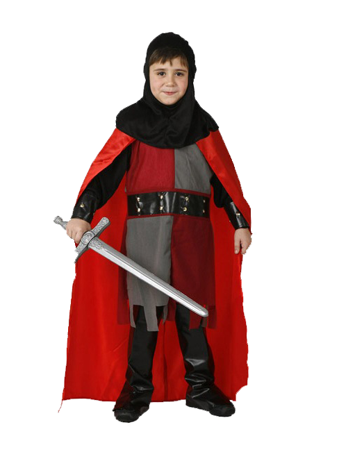 Disfraz de Soldado medieval Rojo
