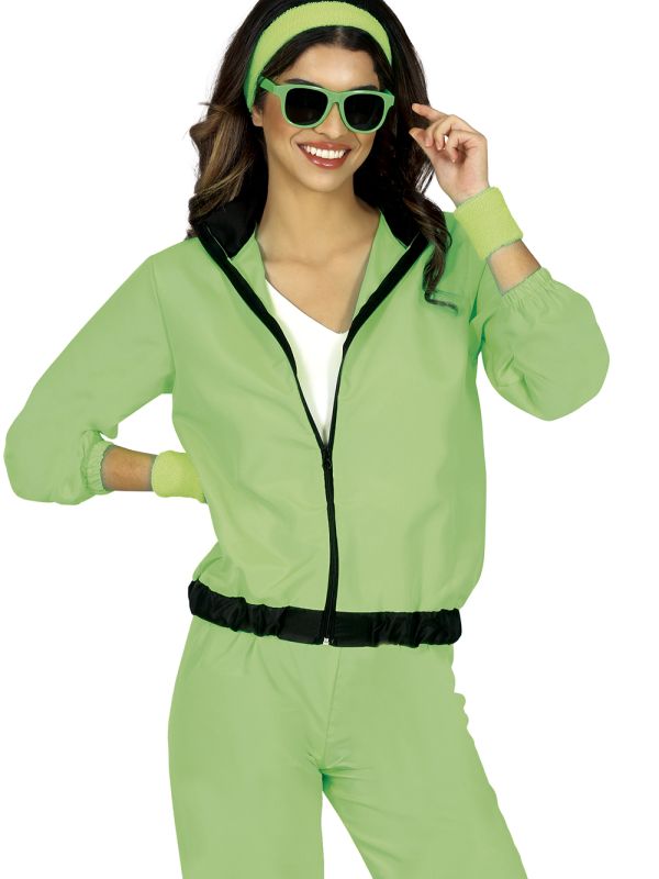 Chandal mujer verde fluor