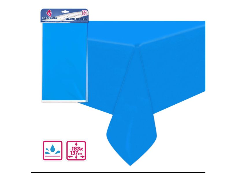 Mantel Cumpleaños Azul Celeste