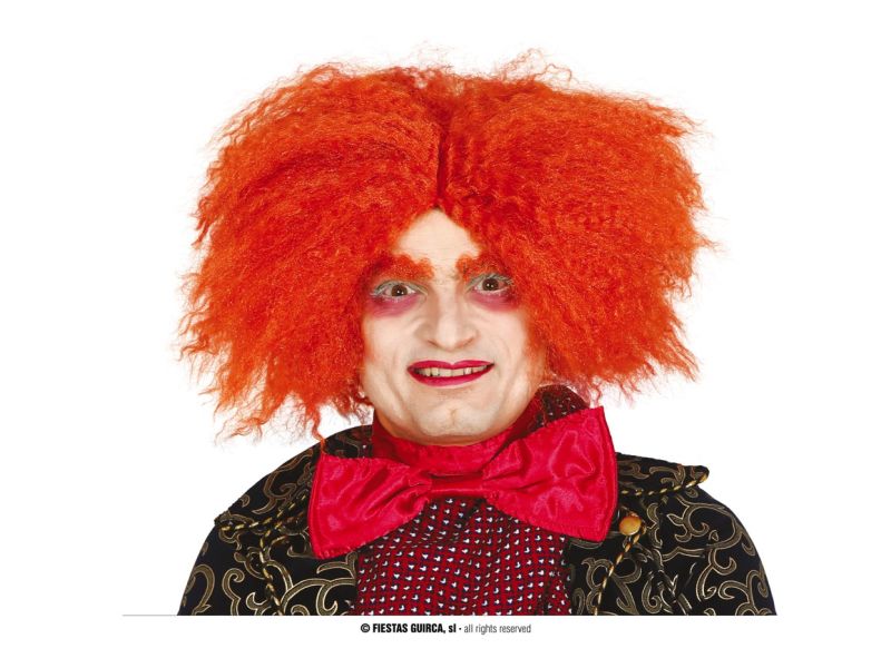 Peluca Sombrerero Naranja