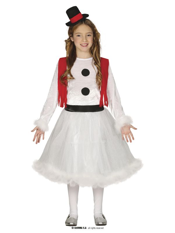 Disfraz de Muñeco de Nieve para niña