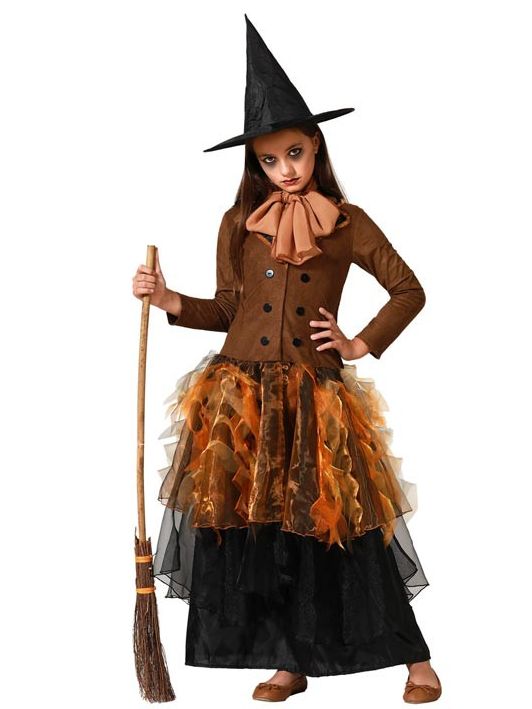 Disfraz de Bruja Marrón Infantil