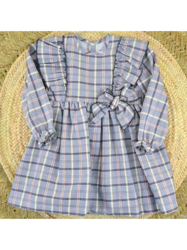 Vestido niña entre cuadros