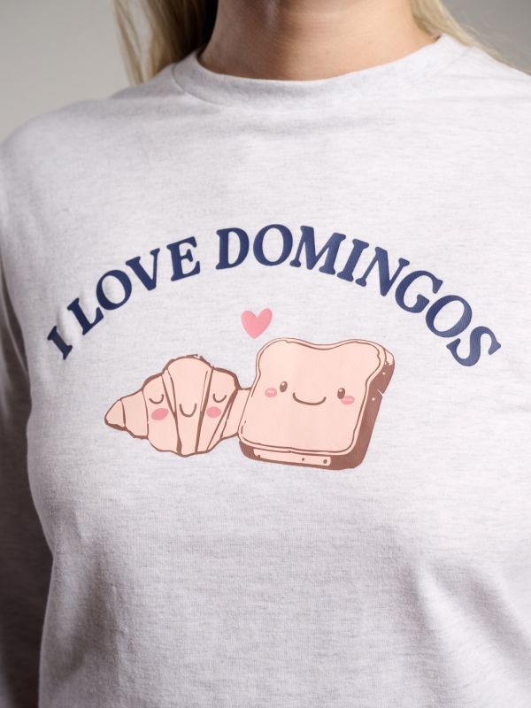 Pijama mujer I love Domingo coral