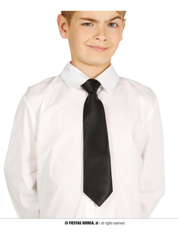 Corbata negra infantil