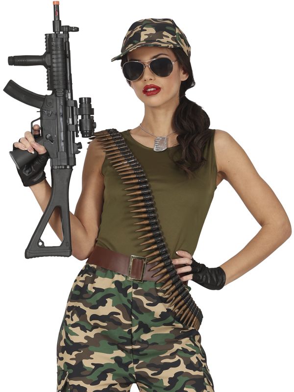 Disfraz de chica militar