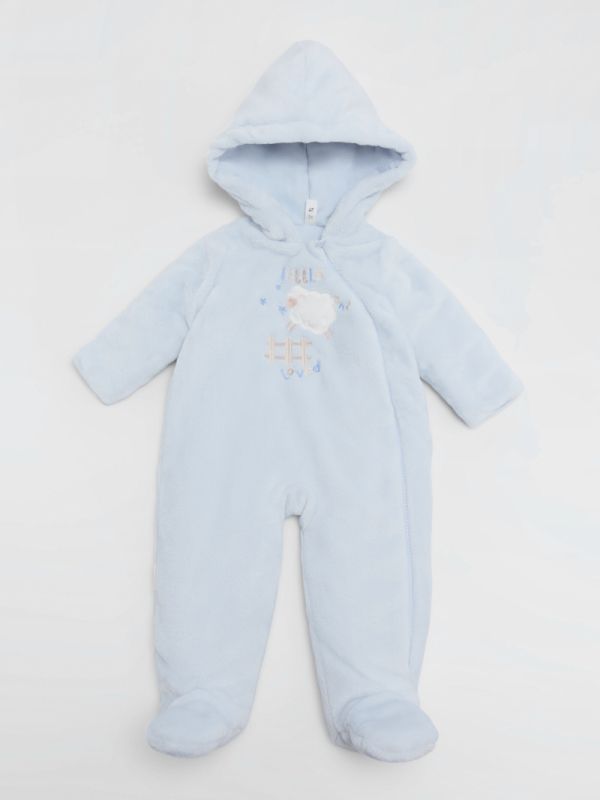 Buzo bebé pelo capucha estampado oveja