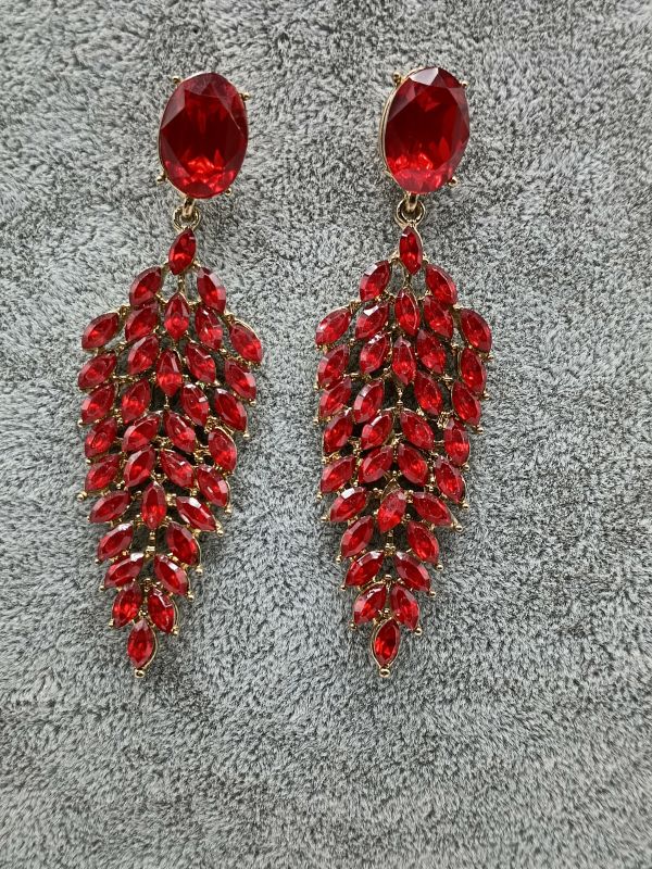 Pendientes rojo