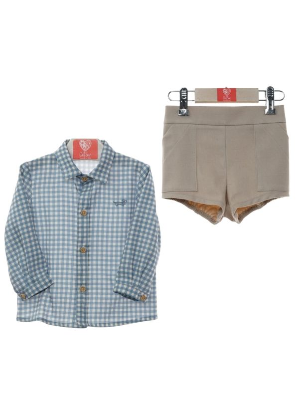 Conjunto bebe camisa y pantalón corto Venecia