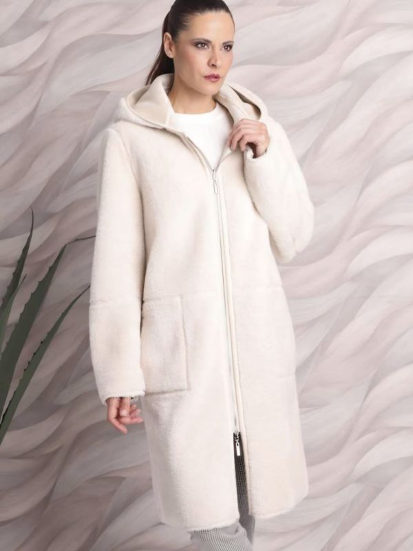 Abrigo reversible de Pelo y Piel Vuelta