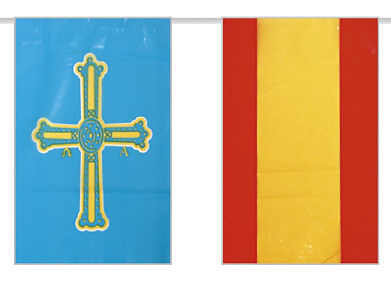 Bolsa de Bandera de España con Asturias