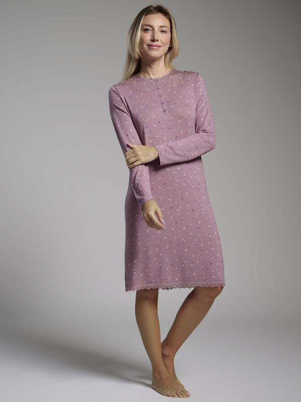 Camisón floral rosa