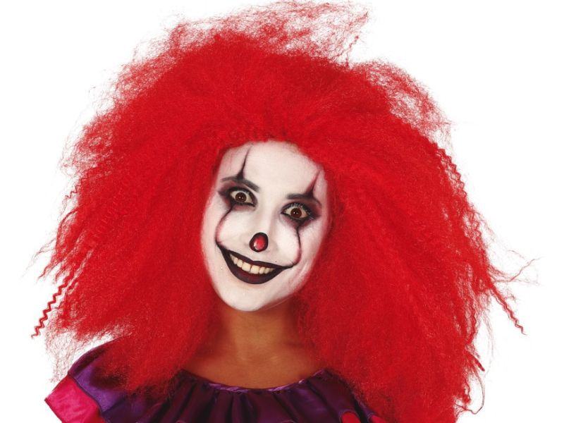 Peluca de Payaso Roja