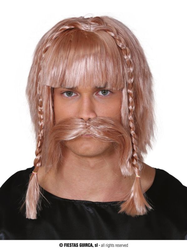 Peluca y Bigote Vikingo