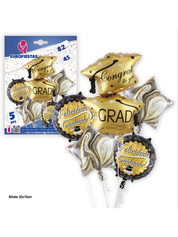 Conjunto de globos de Graduado