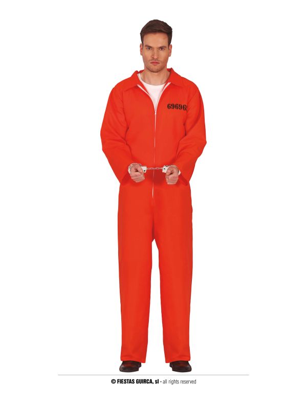 Disfraz de convicto naranja