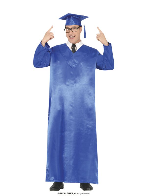 Toga graduado azul adulto