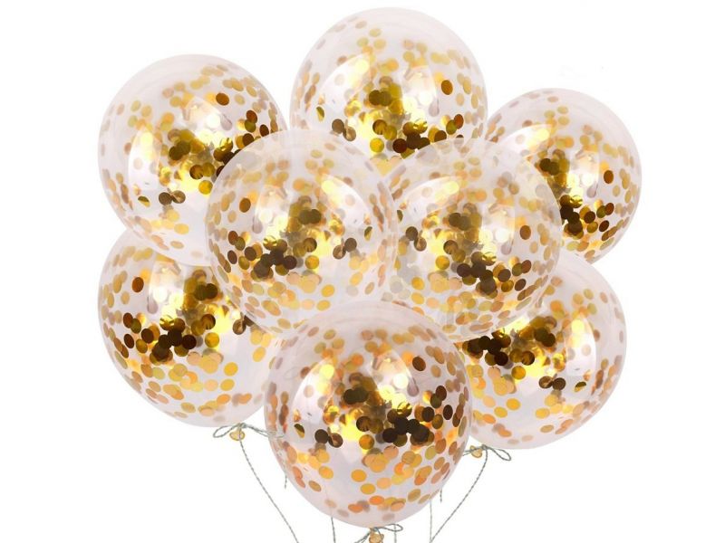 Globos Confeti Dorado