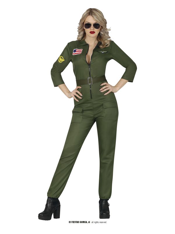 Disfraz de piloto para mujer